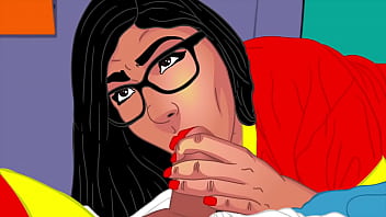 Mia Bertaruh Dengan Pantat Bulat Sempurnanya Dan Parodi Blowjob Intens Dalam Kartun