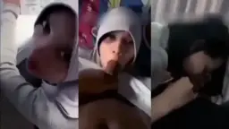 Gadis Berhijab Dipaksa Menghisap Kontol