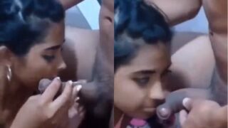Gadis India Menjilat Bubuk Protein Sambil Digerogoti