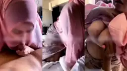 Hijab Merah Muda Tobrut Menggoda, Nyepong Penuh Nafsu