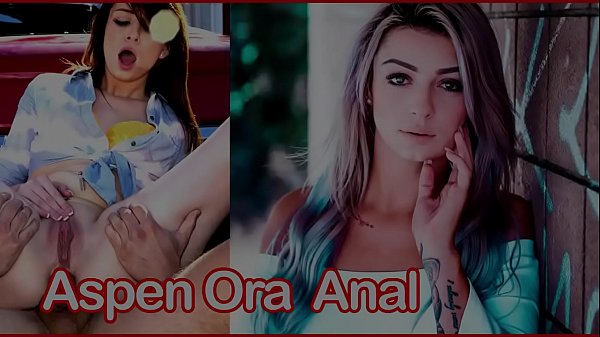 Aspen Ora Menunduk Di Atas Mobil Dan Menikmati Anusnya