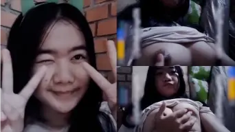 Mey Bocil Toge Tersingkap, Payudara Mungilnya Menggoda