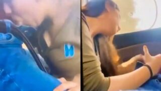 Rekaman Mesum Di Mobil: Cewek Ngentot Sambil Ngocok Kontol Di Luar
