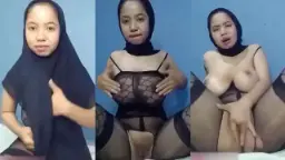 Lusi Jilbab Hitam Colmek Becek Sampe Ngeces Sange Berat