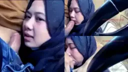 Jilbab Cantik Viral, Ngewe Di Mobil Sambil Sepong Kontol